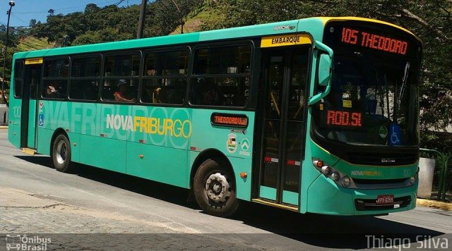 FAOL - Friburgo Auto Ônibus 100 na cidade de Nova Friburgo, Rio de Janeiro, Brasil, por Thiago Silva. Número da foto: #3990198.