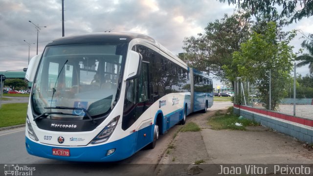 Transol Transportes Coletivos 0317 na cidade de Florianópolis, Santa Catarina, Brasil, por João Vitor  Peixoto. ID da foto: 3991811.