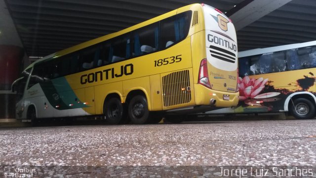 Empresa Gontijo de Transportes 18535 na cidade de Cuiabá, Mato Grosso, Brasil, por Jorge Luiz Sanches. Número da foto: #3994251.