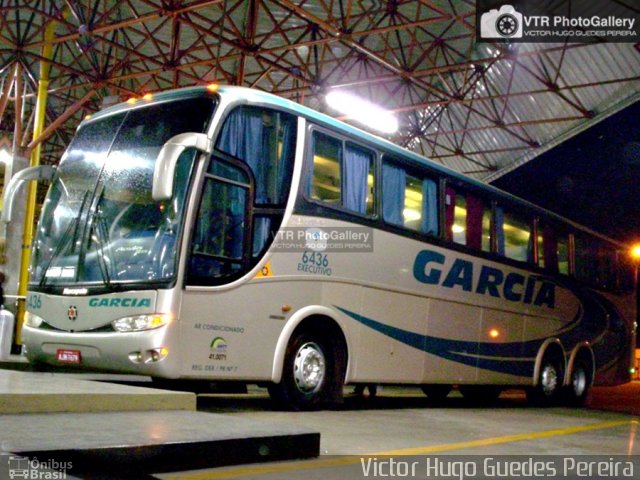 Viação Garcia 6436 na cidade de Maringá, Paraná, Brasil, por Victor Hugo Guedes Pereira. ID da foto: 3994577.