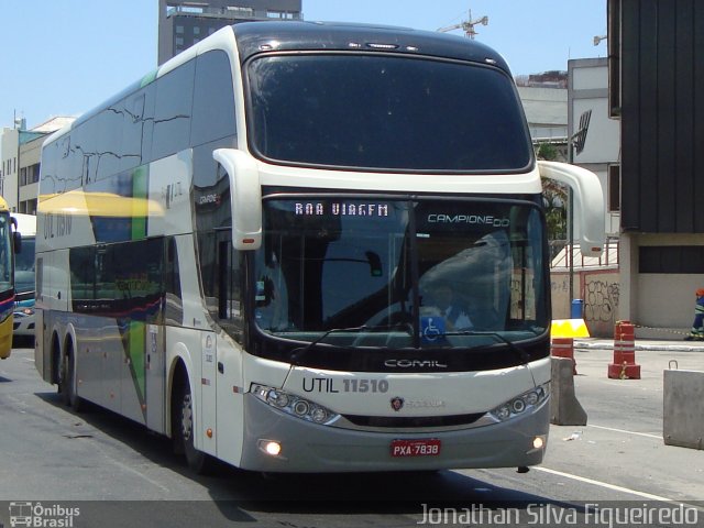 UTIL - União Transporte Interestadual de Luxo 11510 na cidade de Rio de Janeiro, Rio de Janeiro, Brasil, por Jonathan Silva Figueiredo. Número da foto: #3994186.