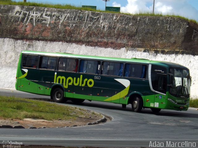 Impulso Turismo e Transportes 560 na cidade de Belo Horizonte, Minas Gerais, Brasil, por Adão Raimundo Marcelino. ID da foto: 3996108.