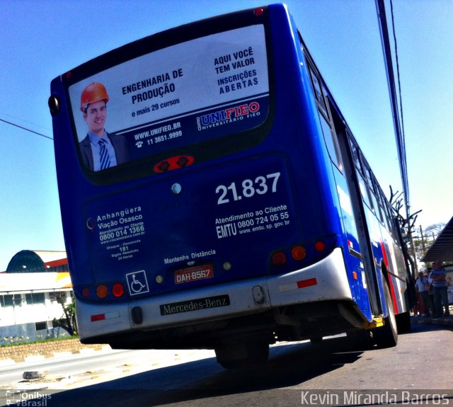 Viação Osasco 21.837 na cidade de Osasco, São Paulo, Brasil, por Kevin Miranda Barros. Número da foto: #3995971.