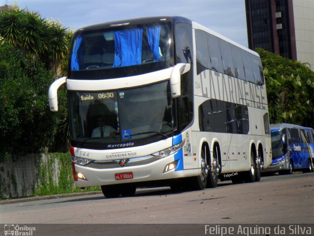 Auto Viação Catarinense 3544 na cidade de Curitiba, Paraná, Brasil, por Felipe Aquino da Silva. ID da foto: 3995122.