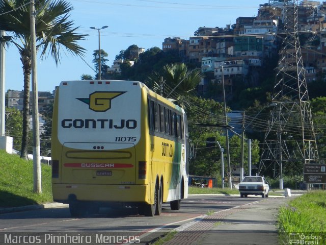 Empresa Gontijo de Transportes 11075 na cidade de Vitória, Espírito Santo, Brasil, por Marcos Pinnheiro Meneses. ID da foto: 3995750.