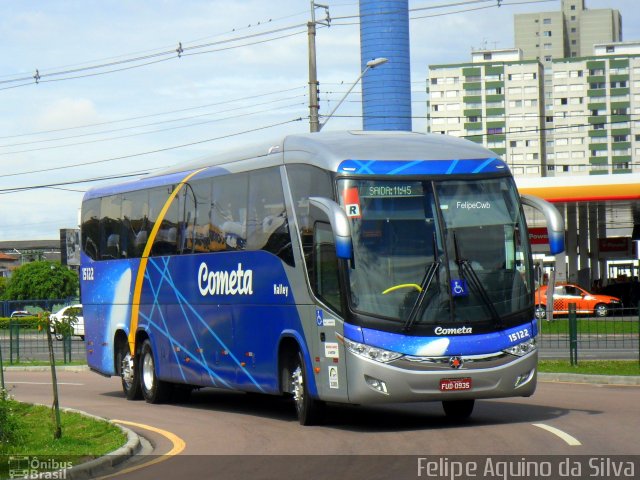 Viação Cometa 15122 na cidade de Curitiba, Paraná, Brasil, por Felipe Aquino da Silva. ID da foto: 3995118.