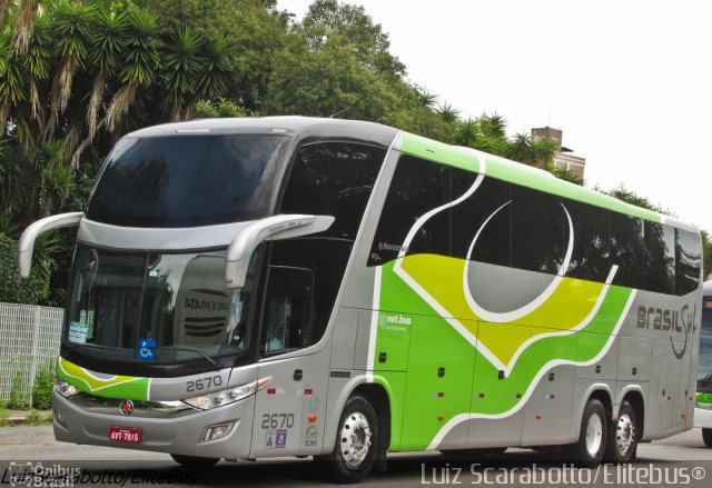 Brasil Sul Linhas Rodoviárias 2670 na cidade de Curitiba, Paraná, Brasil, por Luiz Scarabotto . ID da foto: 3995672.