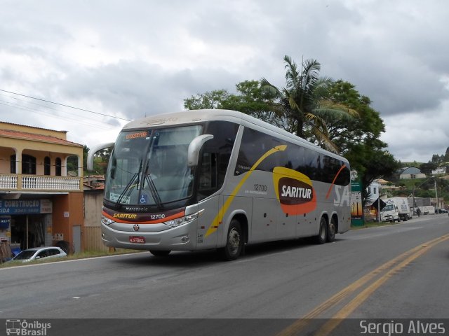 Saritur - Santa Rita Transporte Urbano e Rodoviário 12700 na cidade de Ressaquinha, Minas Gerais, Brasil, por Sergio Alves. ID da foto: 3997169.