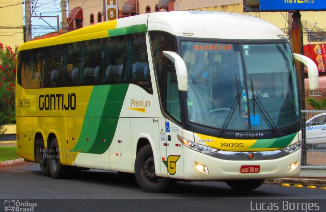 Empresa Gontijo de Transportes 19095 na cidade de Uberaba, Minas Gerais, Brasil, por Lucas Borges . Número da foto: #3997820.