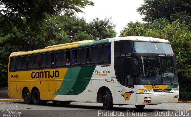 Empresa Gontijo de Transportes 15345 na cidade de São Paulo, São Paulo, Brasil, por Cristiano Soares da Silva. ID da foto: 3997925.