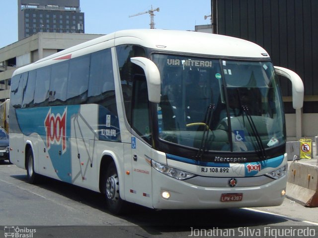 Auto Viação 1001 RJ 108.892 na cidade de Rio de Janeiro, Rio de Janeiro, Brasil, por Jonathan Silva Figueiredo. ID da foto: 3996868.