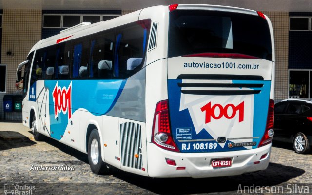 Auto Viação 1001 RJ 108.189 na cidade de Manhuaçu, Minas Gerais, Brasil, por Anderson Silva. ID da foto: 3996754.