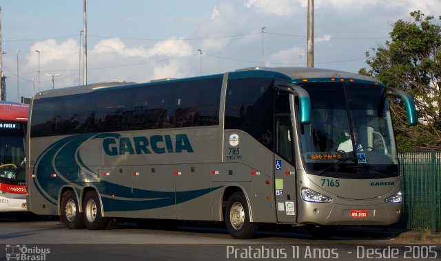 Viação Garcia 7165 na cidade de São Paulo, São Paulo, Brasil, por Cristiano Soares da Silva. Número da foto: #3997959.