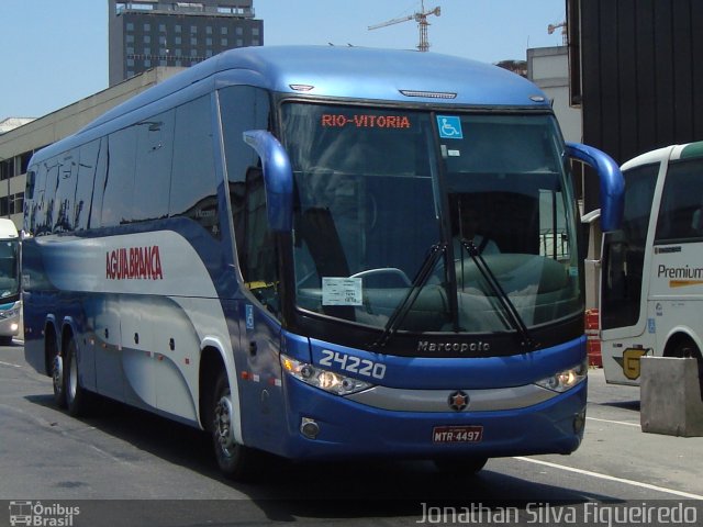 Viação Águia Branca 24220 na cidade de Rio de Janeiro, Rio de Janeiro, Brasil, por Jonathan Silva Figueiredo. Número da foto: #3996854.