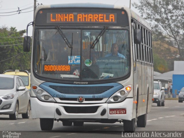 Real Auto Ônibus C41093 na cidade de Rio de Janeiro, Rio de Janeiro, Brasil, por Leonardo Alecsander. Número da foto: #3999734.