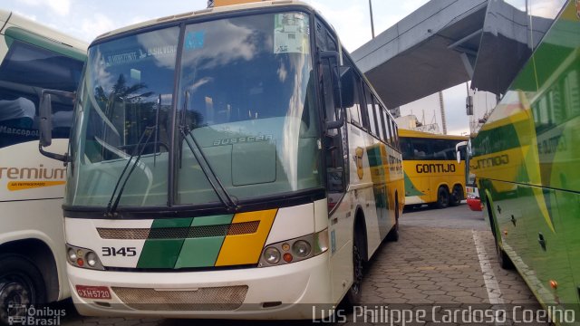 Empresa Gontijo de Transportes 3145 na cidade de Belo Horizonte, Minas Gerais, Brasil, por Luis Philippe Cardoso Coelho. ID da foto: 4000117.