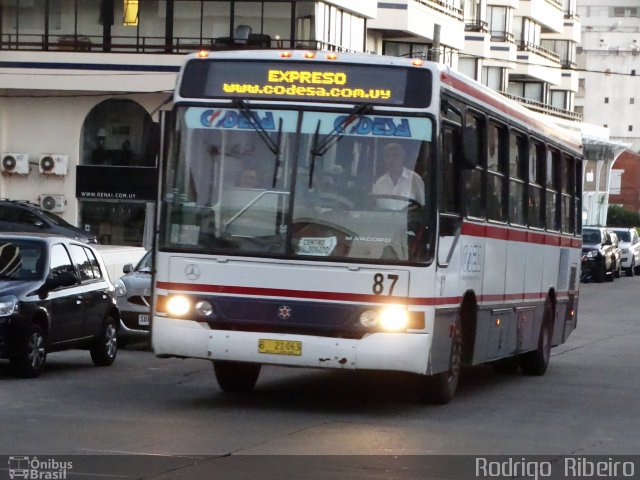 CODESA - Compañia Omnibuseira del Este 87 na cidade de , por Rodrigo  Ribeiro. Número da foto: #4000858.
