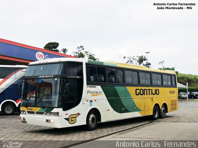 Empresa Gontijo de Transportes 11320 na cidade de João Monlevade, Minas Gerais, Brasil, por Antonio Carlos Fernandes. ID da foto: 3999101.