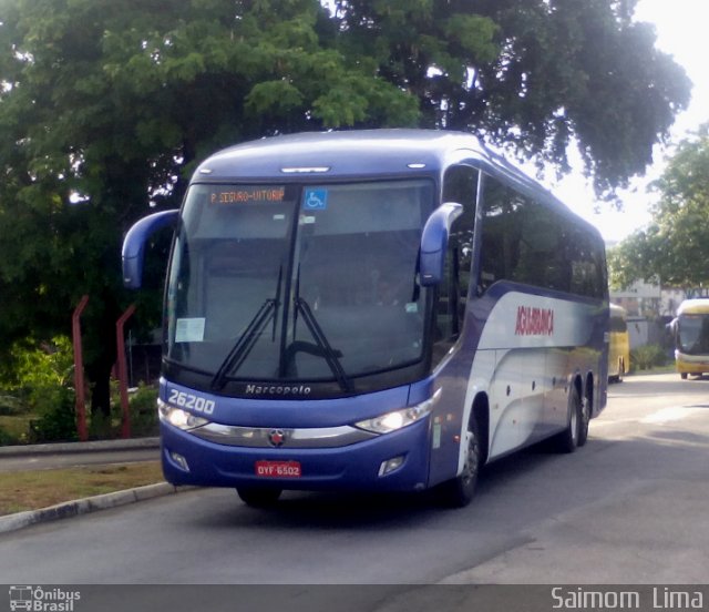 Viação Águia Branca 26200 na cidade de Vitória, Espírito Santo, Brasil, por Saimom  Lima. Número da foto: #3999968.