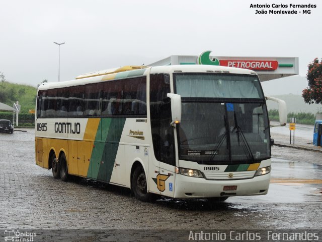 Empresa Gontijo de Transportes 11985 na cidade de João Monlevade, Minas Gerais, Brasil, por Antonio Carlos Fernandes. ID da foto: 3999740.