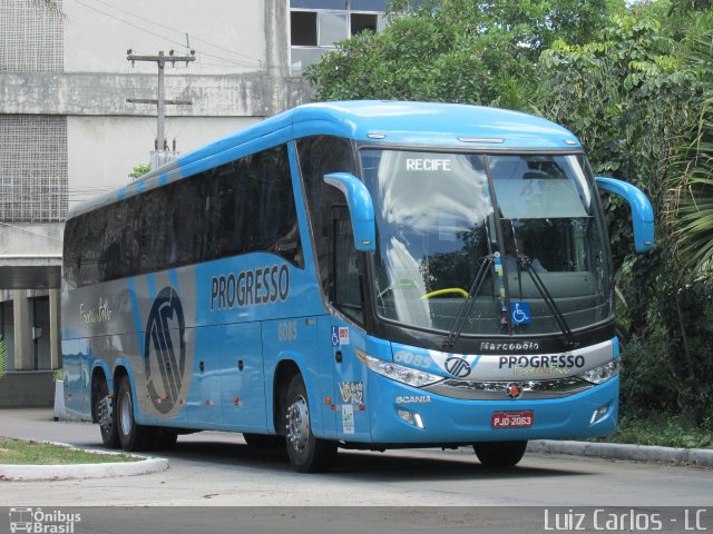 Auto Viação Progresso 6085 na cidade de Recife, Pernambuco, Brasil, por Luiz Carlos de Santana. Número da foto: #4002229.