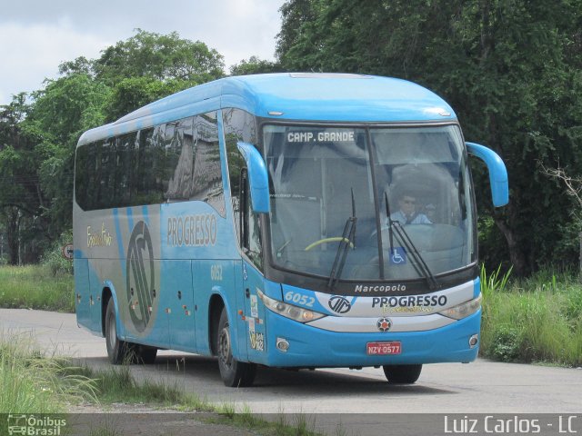 Auto Viação Progresso 6052 na cidade de Recife, Pernambuco, Brasil, por Luiz Carlos de Santana. Número da foto: #4002451.
