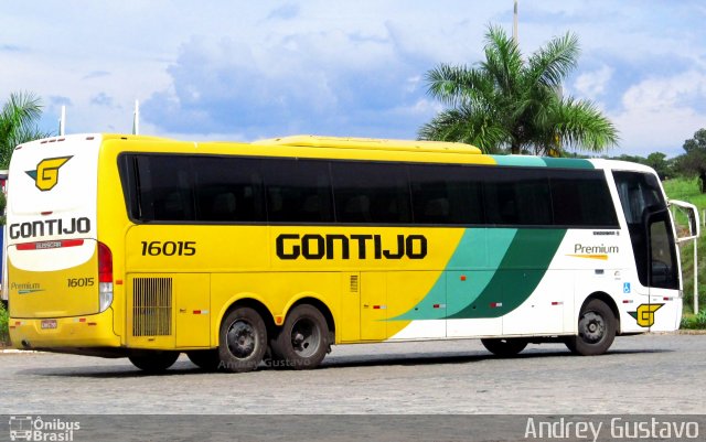 Empresa Gontijo de Transportes 16015 na cidade de Perdões, Minas Gerais, Brasil, por Andrey Gustavo. Número da foto: #4002833.