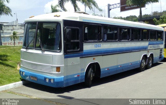 Paulistur Turismo 1260 na cidade de Vila Velha, Espírito Santo, Brasil, por Saimom  Lima. Número da foto: #4001799.