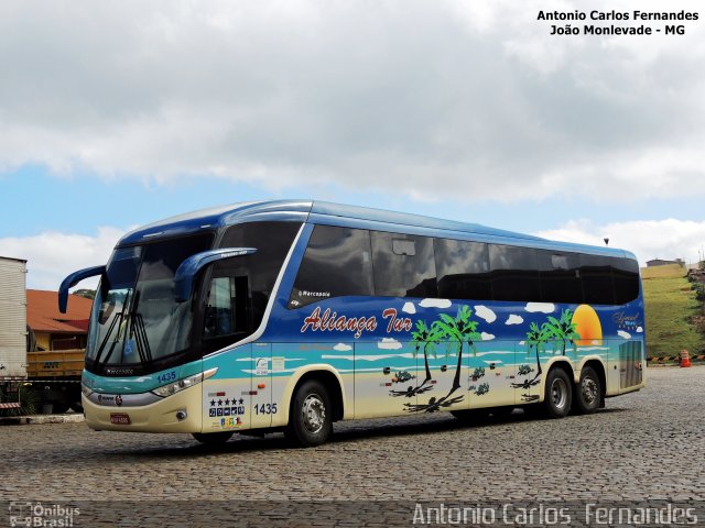 Aliança Tur Transporte de Passageiros e Turismo 1435 na cidade de João Monlevade, Minas Gerais, Brasil, por Antonio Carlos Fernandes. ID da foto: 4003331.