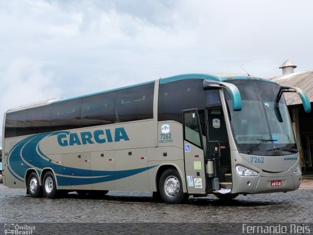 Viação Garcia 7262 na cidade de Londrina, Paraná, Brasil, por Fernando Reis. Número da foto: #4003499.