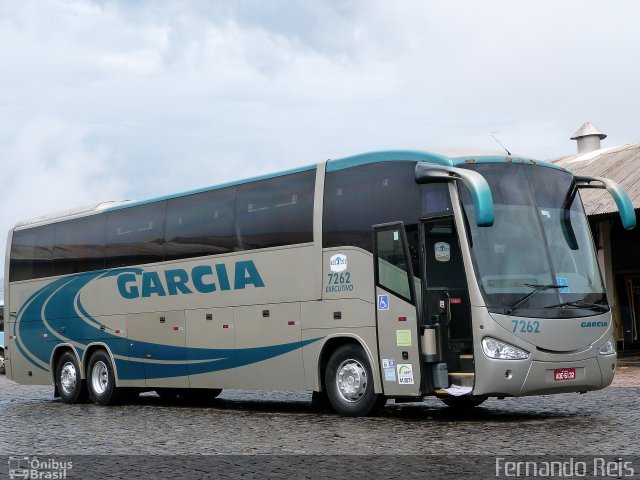 Viação Garcia 7262 na cidade de Londrina, Paraná, Brasil, por Fernando Reis. ID da foto: 4003499.