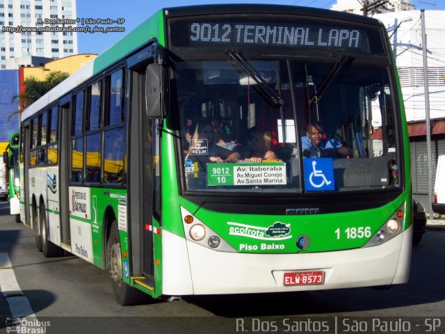 Viação Santa Brígida 1 1856 na cidade de São Paulo, São Paulo, Brasil, por Rafael Santos. ID da foto: 4004467.