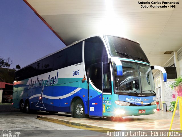 Marlim Azul Turismo 2002 na cidade de João Monlevade, Minas Gerais, Brasil, por Antonio Carlos Fernandes. Número da foto: #4004089.