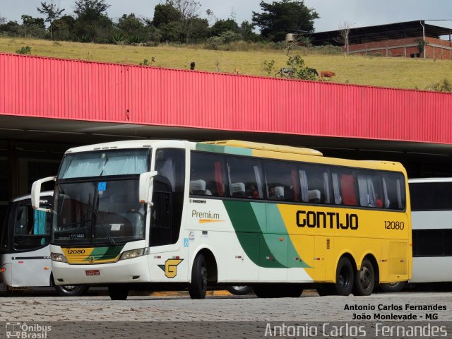 Empresa Gontijo de Transportes 12080 na cidade de João Monlevade, Minas Gerais, Brasil, por Antonio Carlos Fernandes. Número da foto: #4003525.
