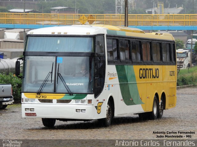 Empresa Gontijo de Transportes 11270 na cidade de João Monlevade, Minas Gerais, Brasil, por Antonio Carlos Fernandes. ID da foto: 4003377.