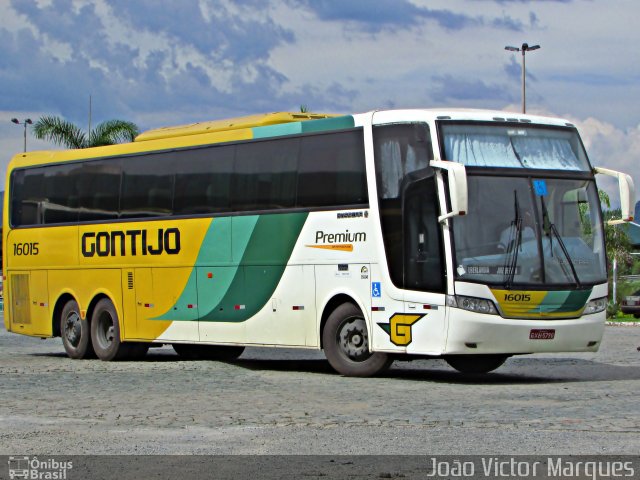 Empresa Gontijo de Transportes 16015 na cidade de Perdões, Minas Gerais, Brasil, por João Victor Marques. ID da foto: 4004609.