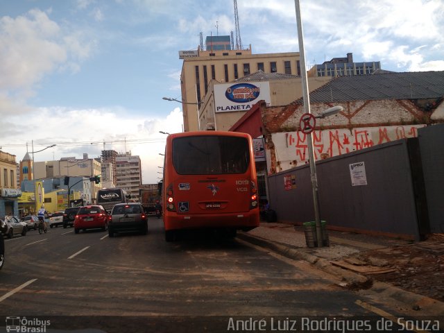 VCG - Viação Campos Gerais 1019 na cidade de Ponta Grossa, Paraná, Brasil, por André Luiz Rodrigues de Souza. ID da foto: 4007029.