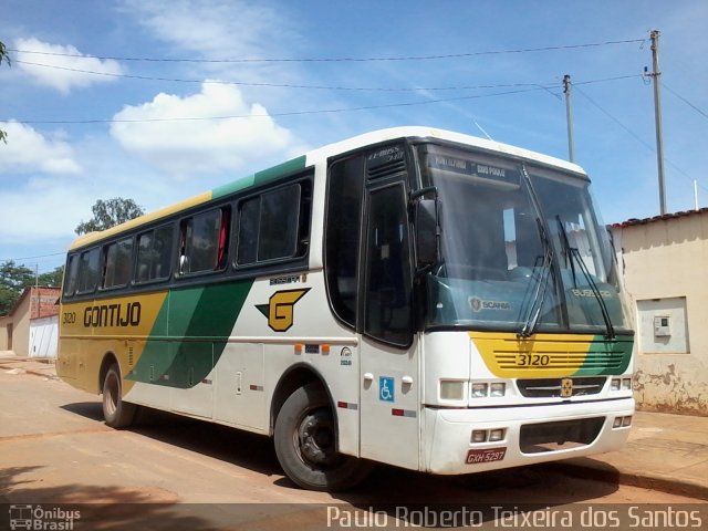 Empresa Gontijo de Transportes 3120 na cidade de Montalvânia, Minas Gerais, Brasil, por Paulo Roberto Teixeira dos Santos. Número da foto: #4006854.