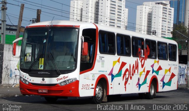 Play Bus Turismo 3070 na cidade de São Paulo, São Paulo, Brasil, por Cristiano Soares da Silva. ID da foto: 4006427.