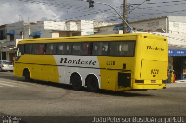 Viação Nordeste 0220 na cidade de Natal, Rio Grande do Norte, Brasil, por João Paulo Peterson de Santana. Número da foto: #4006494.