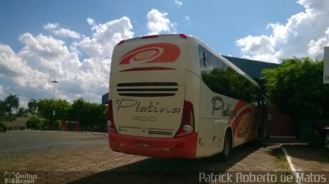 Viação Platina 4100 na cidade de Caçu, Goiás, Brasil, por Patrick  Roberto de Matos. Número da foto: #4005777.