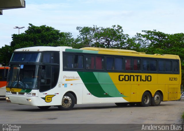 Empresa Gontijo de Transportes 11270 na cidade de Montes Claros, Minas Gerais, Brasil, por Anderson Dias. ID da foto: 3966538.