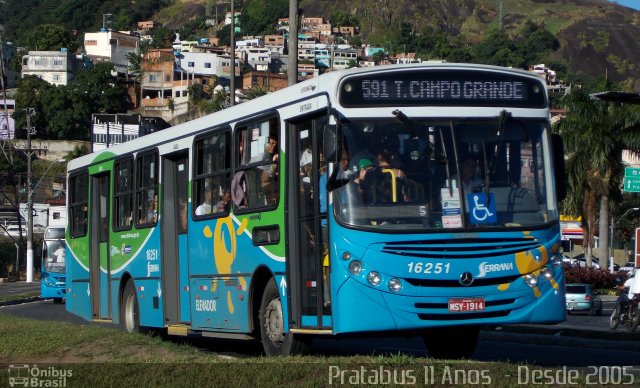 Viação Serrana 16251 na cidade de Vitória, Espírito Santo, Brasil, por Cristiano Soares da Silva. Número da foto: #3965860.