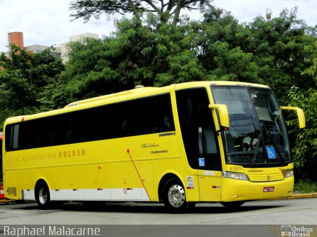 Viação Itapemirim 45809 na cidade de São Paulo, São Paulo, Brasil, por Raphael Malacarne. Número da foto: #4008478.