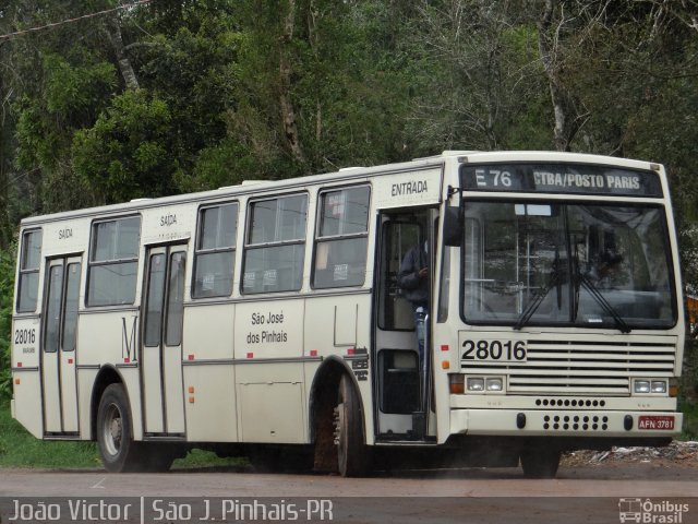 Viação Marumbi 28016 na cidade de São José dos Pinhais, Paraná, Brasil, por João Victor. ID da foto: 4009510.