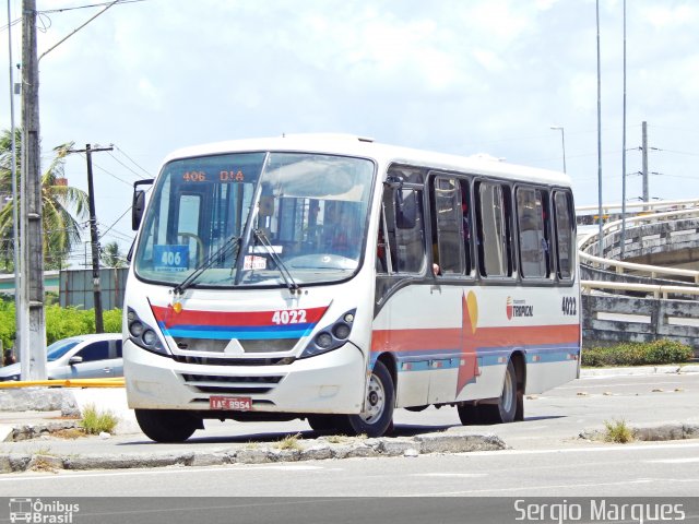 Transporte Tropical 4022 na cidade de Aracaju, Sergipe, Brasil, por Sergio Marques . Número da foto: #4009415.