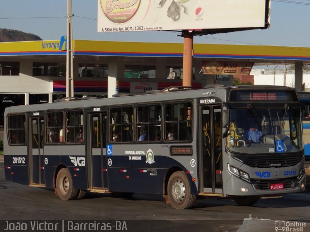 VCB - Viação Cidade de Barreiras 201512 na cidade de Barreiras, Bahia, Brasil, por João Victor. Número da foto: #4009029.