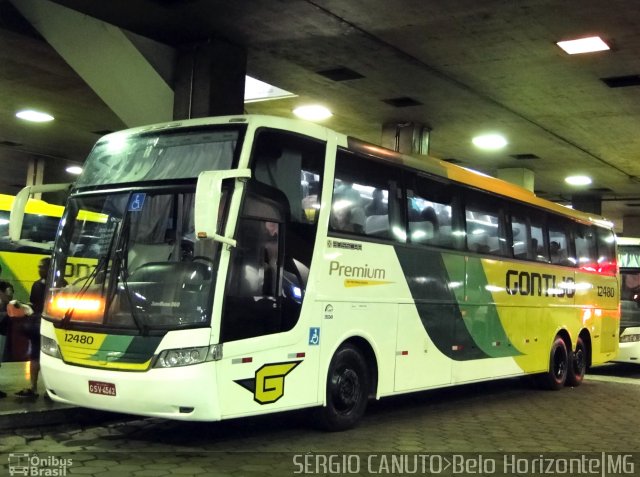 Empresa Gontijo de Transportes 12480 na cidade de Belo Horizonte, Minas Gerais, Brasil, por Sérgio Augusto Braga Canuto. Número da foto: #4009674.