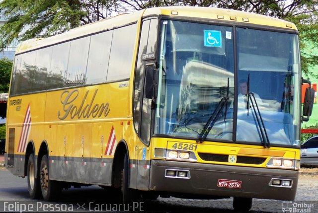 Viação Itapemirim 45281 na cidade de Caruaru, Pernambuco, Brasil, por Felipe Pessoa de Albuquerque. ID da foto: 4010838.