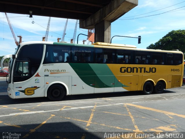 Empresa Gontijo de Transportes 14145 na cidade de Rio de Janeiro, Rio de Janeiro, Brasil, por André Luiz Gomes de Souza. Número da foto: #4010724.